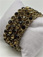 Natasha Style Riveted Rhinestone Bracelet