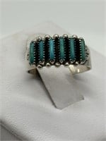 Antique Old Pawn Zuni Turquoise Ring