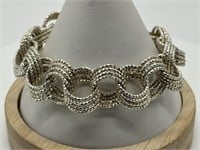 Fine Italian Sterling Silver Designer Bracelet