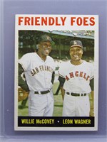 1964 Topps Friendly Foes (McCovey/Wagner)