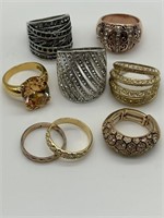 Collection of Fashion Costume Rings