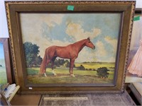 Horse Painting  "Whirlaway" By Robert Wesley