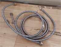6ft Hot Cold Steel Braided Washer Hoses
