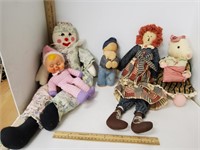 Clowns, Pig Farmer, Americana & More Dolls