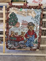 Boyd's Bears & Friends  Tapestry Wall Hanging