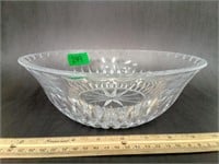 Heavy Crystal Cut Glass Bowl