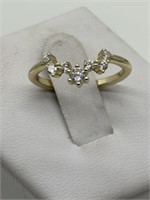 Sterling Gold Vermeil Fancy CZ Ring