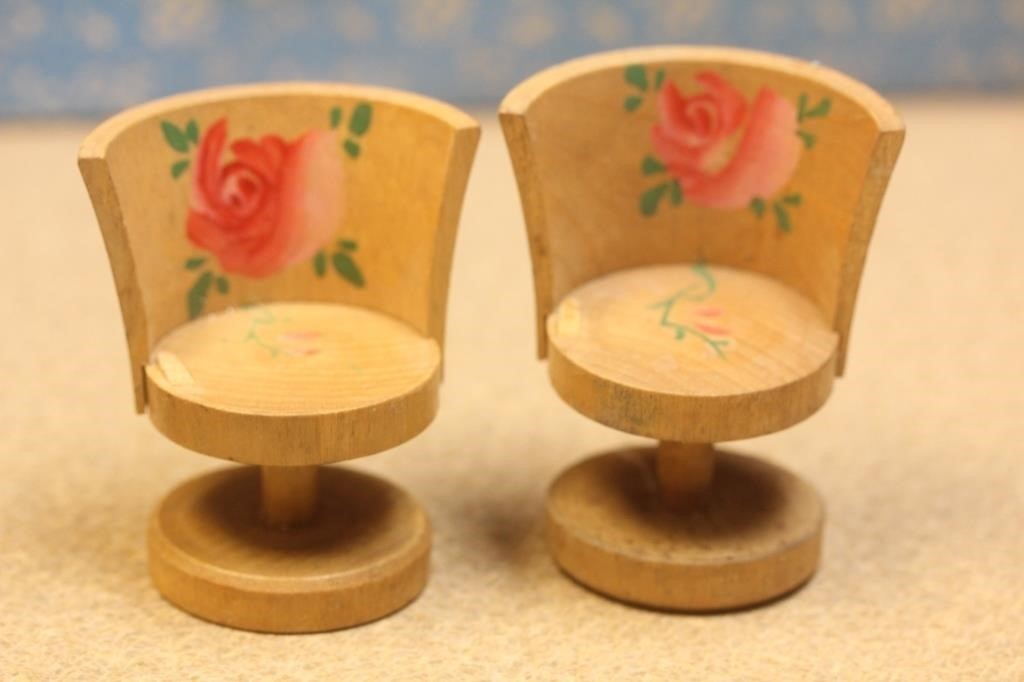 Lot of 2 Miniature Chairs