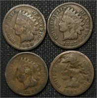 1885, 1886, 1887, 1888 Indian Head Cents