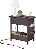 Lovitgo Charging End Table with USB & Drawer