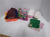 Scarves Assorted Handkerchiefs Vintage