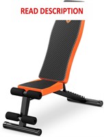 $70  Naspaluro Adjustable Weight Bench Foldable
