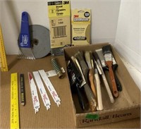 Paint Brushes, Milwaukee Sawzall Blades,