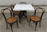Restaurant Table w/4 Chairs, 2 Card Tables