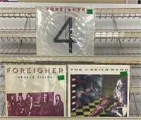 Foreigner & J. Geils Vinyl Albums