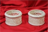 A Pair of Lenox Candle Holders