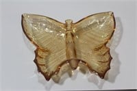 A Carnival Glass Butterfly Tray