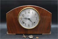 Vtg. Sessions Art Deco 8-Day Mantel Clock
