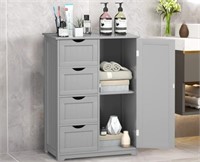 DORTALA Bathroom Floor Cabinet - Grey