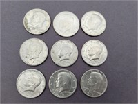1971 Kennedy Half Dollars D mint mark (lot of 9)