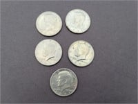 1971 Kennedy Half Dollars D mint mark (lot of 5)