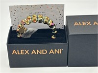 Alex & Ani Faceted AB Stone Bracelet