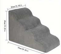 *Dog stairs foam 4step grey