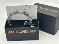 Alex & Ani Faceted AB Stone Bracelet