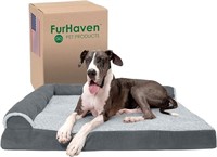 Furhaven Orthopedic Bolster  Dog Bed - Jumbo Plus