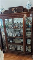 Antique Bow Front China Cabinet