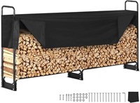 VEVOR 8.5FT Outdoor Firewood Rack with Cover