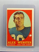 Alex Webster 1958 Topps