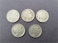 1926 Buffalo Nickels (lot of 5)