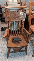 Press back Vintage potty training chair