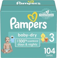 Pampers Baby Dry Diapers Size 3 104 Count