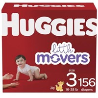 Huggies Little Movers Baby Diapers Size 3 156 Ct
