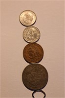 4- de Mexico Coins