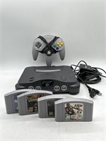 Vintage Nintendo 64 with 1 Controller & 4 Games