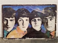 Vintage 1987 The Beatles Poster on Foam Board