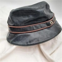 Vintage Coach Leather Slouch Hat - Sz. M/L