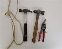 Hammers, Wiss Shears, and extension cord