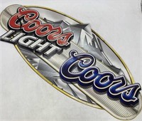 2003 Coors Light x Coors Steel Sign
