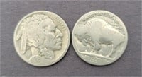 1938 Buffalo Nickels (lot of 2)