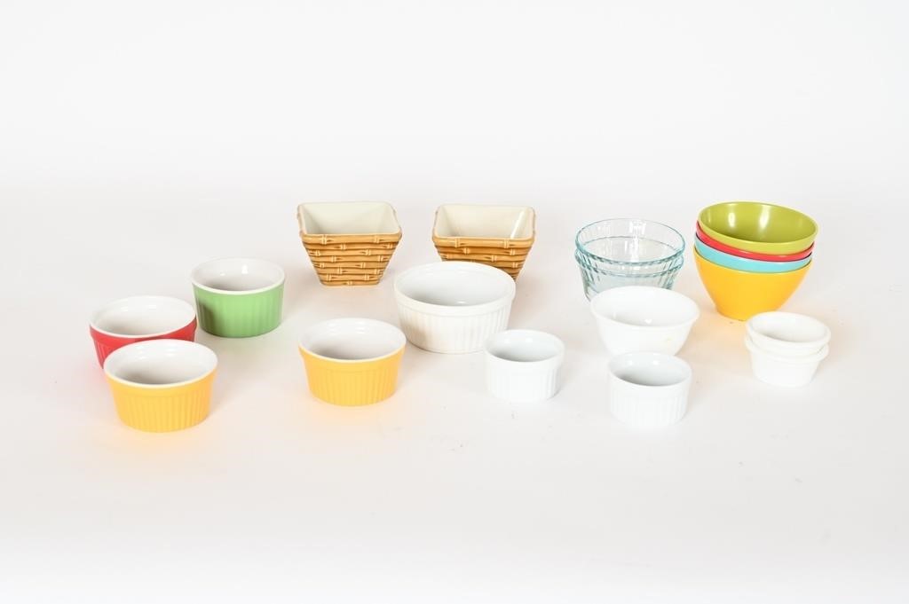 Assorted Condiment/Dipping/Souffle Bowls