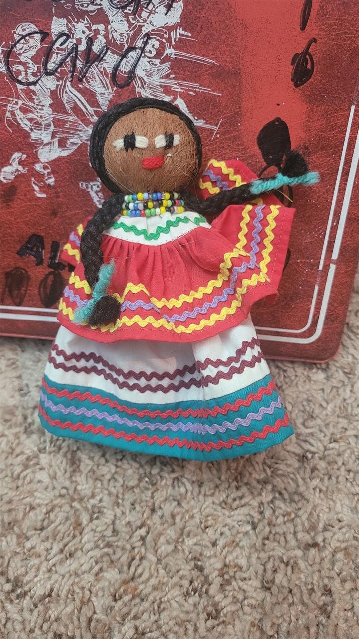 Vtg handmaid Native doll
