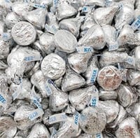 HERSHEY'S KISSES Milk Chocolate Candy, Silver