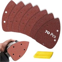 S&F STEAD & FAST Mouse Sander Sandpaper 70pcs, 40