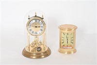 Vintage Linden Anniversary & Bulova Desk Clocks