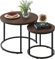 aboxoo Coffee Table Nesting Side Set of 2 End