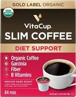 VitaCup Slim Coffee Pods, Boost Diet & M